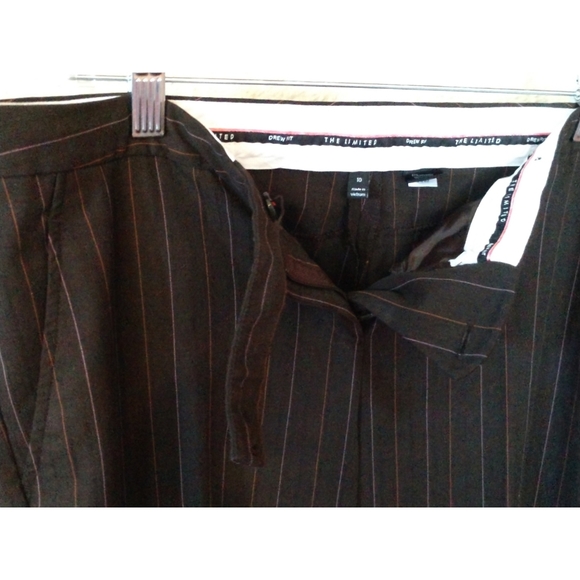 "The Limited" Drew Fit Flare Leg Pinstripe Trouser - Picture 2 of 12
